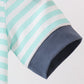 Blue stripe under the sea Embroidered Bubble