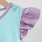 Blue under the sea Embroidered Dress