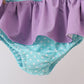 Blue under the sea Embroidered UPF Swim Set