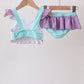 Blue under the sea Embroidered UPF Swim Set