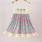 Palm Tree Embroidered Dress