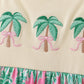 Palm Tree Embroidered Dress