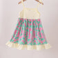 Palm Tree Embroidered Dress