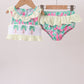 Palm Tree Smocked UPF Swim Set