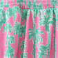 Palm Tree Smocked Women Dress
