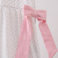 Pink Pencil ABC embroidery dot bubble