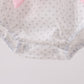 Pink Pencil ABC embroidery dot bubble