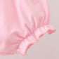 Pink Pencil ABC embroidery gingham bloomer set