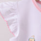 Pink Pencil ABC embroidery gingham ruffle shorts set