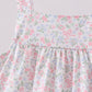 Blue Floral Print Ruffle Shorts Set