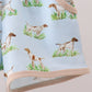 Khaki Puppy Embroidered Shorts Set