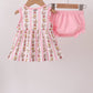 Pink Garden Ruffle Bloomer Set