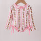 Pink Garden Ruffle Rashguard