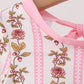 Pink Garden Ruffle Rashguard