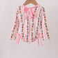 Pink Garden Ruffle Rashguard