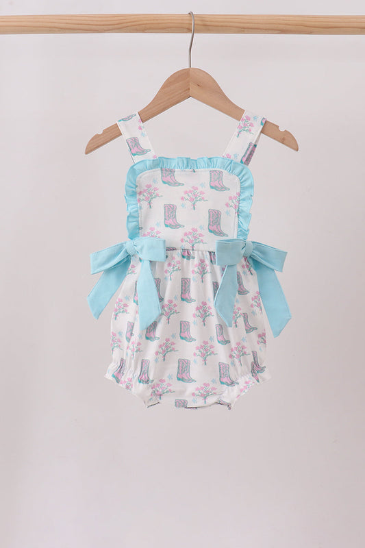 Blue Boots Ruffle Bubble