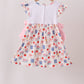 Pink Apple Embroidered Dress