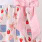 Pink Apple Embroidered Dress