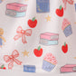 Pink Apple Embroidered Dress