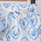 Blue Shells Embroidered Shorts Set