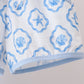 Blue Shells Embroidered Shorts Set