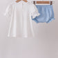 Blue Carousel Embroidered Bloomer Set