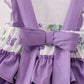 Purple Butterfly Applique Ruffle Bubble