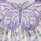 Purple Butterfly Applique Shorts Set