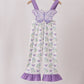 Purple Butterfly Applique Jumpsuit