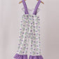 Purple Butterfly Applique Jumpsuit