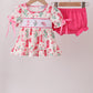 Pink Boots Smocked Bloomer Set