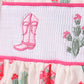 Pink Boots Smocked Bloomer Set