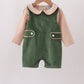 Green Corduroy Jon Jon Set