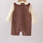 Brown Corduroy Jon Jon Set