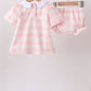 Pink Gingham Bloomer Set