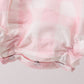 Pink gingham button bubble
