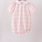 Pink gingham button bubble