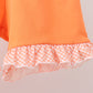 Coral Jesus Loves me Embroidered Floral Shorts Set