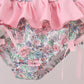 Pink Floral Smocked Swimsuit