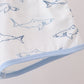 Blue Shark Print Shorts Set