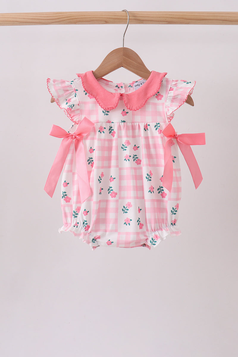 Pink Floral Ruffle Bubble