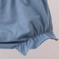Blue Floral Smocked Ruffle Bloomer Set