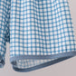 Blue Pocket Grid Shorts Set