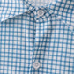 Blue Grid Dad Button Down Shirt