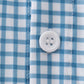 Blue Grid Dad Button Down Shirt