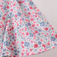 Blue Floral Print Mom Dress