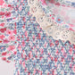 Blue Floral Smocked Ruffle Dress