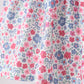 Blue Floral Smocked Scalloped Shorts Set