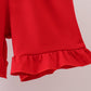 Red Apple Embroidered Set
