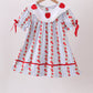 Red Apple Embroidered Dress